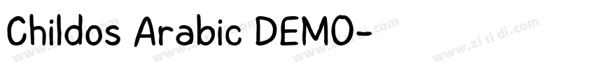 Childos Arabic DEMO字体转换 Childos Arabic DEMO字体转换